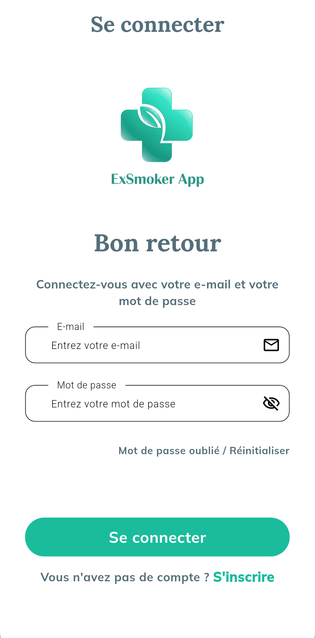 ExSmokerApp Sign Up